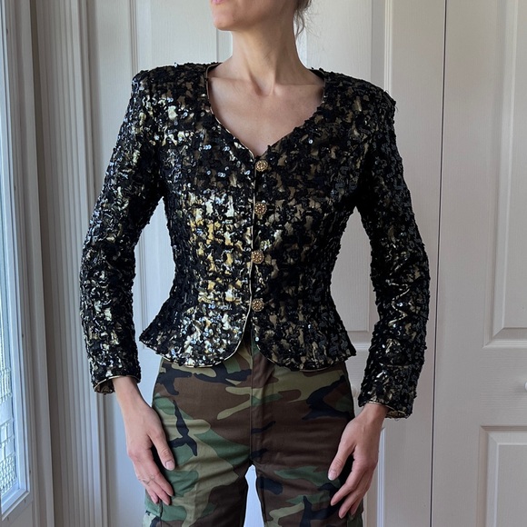 1980’s Opening Night! Sequin Blazer - Picture 7 of 10